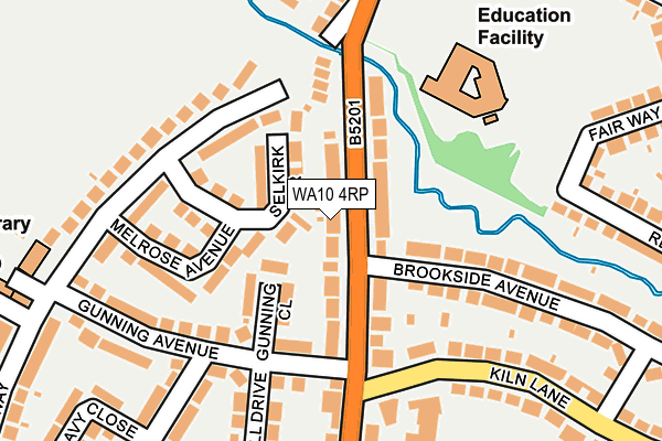 WA10 4RP map - OS OpenMap – Local (Ordnance Survey) WA10 4RP map - OS OpenMap – Local (Ordnance Survey)