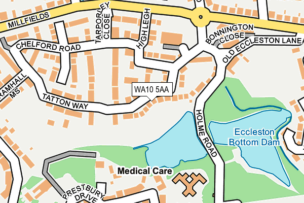 WA10 5AA map - OS OpenMap – Local (Ordnance Survey) WA10 5AA map - OS OpenMap – Local (Ordnance Survey)