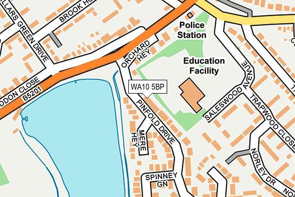 WA10 5BP map - OS OpenMap – Local (Ordnance Survey) WA10 5BP map - OS OpenMap – Local (Ordnance Survey)