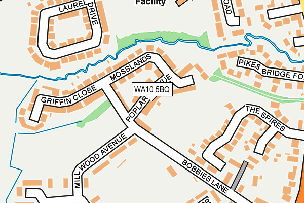 WA10 5BQ map - OS OpenMap – Local (Ordnance Survey) WA10 5BQ map - OS OpenMap – Local (Ordnance Survey)