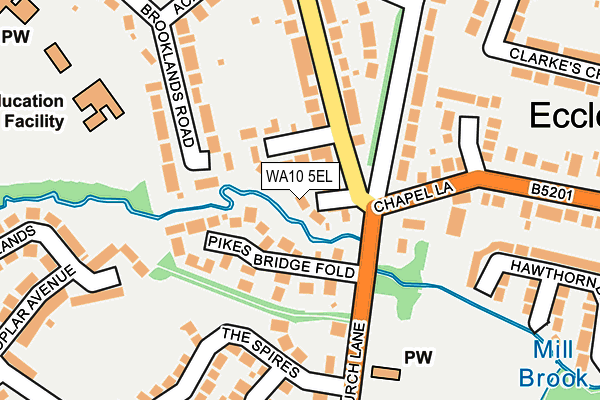 WA10 5EL map - OS OpenMap – Local (Ordnance Survey) WA10 5EL map - OS OpenMap – Local (Ordnance Survey)