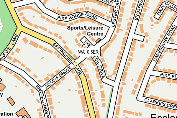 WA10 5ER map - OS OpenMap – Local (Ordnance Survey) WA10 5ER map - OS OpenMap – Local (Ordnance Survey)