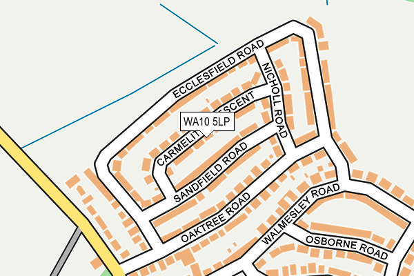WA10 5LP map - OS OpenMap – Local (Ordnance Survey) WA10 5LP map - OS OpenMap – Local (Ordnance Survey)