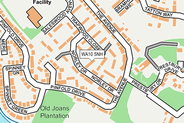 WA10 5NH map - OS OpenMap – Local (Ordnance Survey) WA10 5NH map - OS OpenMap – Local (Ordnance Survey)