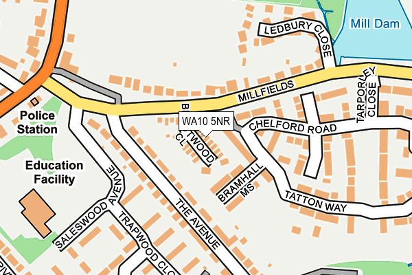 WA10 5NR map - OS OpenMap – Local (Ordnance Survey) WA10 5NR map - OS OpenMap – Local (Ordnance Survey)