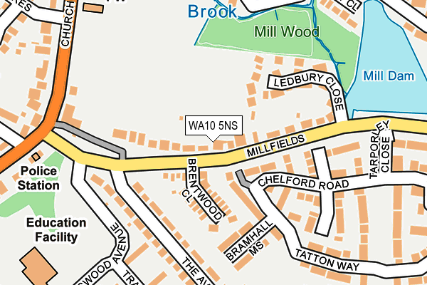 WA10 5NS map - OS OpenMap – Local (Ordnance Survey) WA10 5NS map - OS OpenMap – Local (Ordnance Survey)