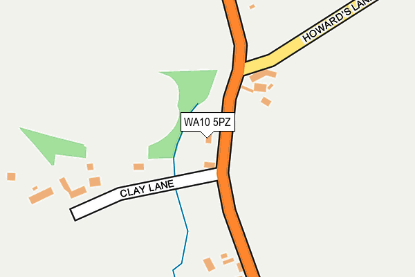 WA10 5PZ map - OS OpenMap – Local (Ordnance Survey) WA10 5PZ map - OS OpenMap – Local (Ordnance Survey)