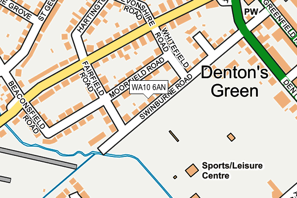 WA10 6AN map - OS OpenMap – Local (Ordnance Survey) WA10 6AN map - OS OpenMap – Local (Ordnance Survey)