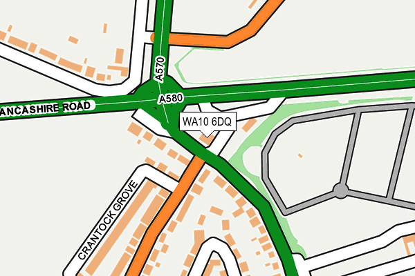 WA10 6DQ map - OS OpenMap – Local (Ordnance Survey) WA10 6DQ map - OS OpenMap – Local (Ordnance Survey)