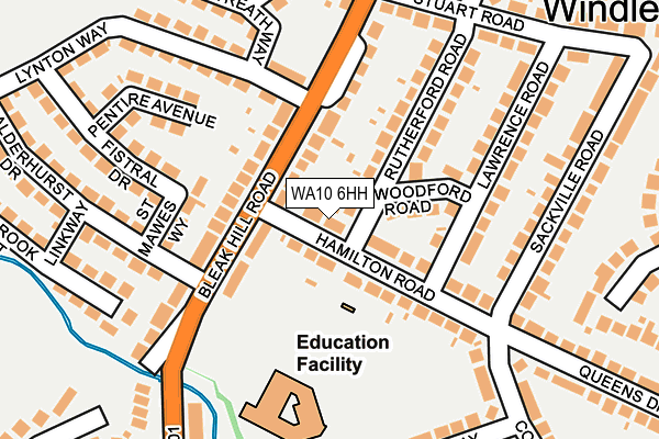 WA10 6HH map - OS OpenMap – Local (Ordnance Survey) WA10 6HH map - OS OpenMap – Local (Ordnance Survey)