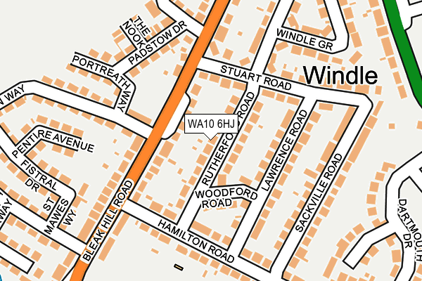 WA10 6HJ map - OS OpenMap – Local (Ordnance Survey) WA10 6HJ map - OS OpenMap – Local (Ordnance Survey)