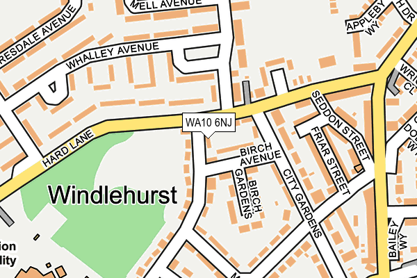 WA10 6NJ map - OS OpenMap – Local (Ordnance Survey) WA10 6NJ map - OS OpenMap – Local (Ordnance Survey)