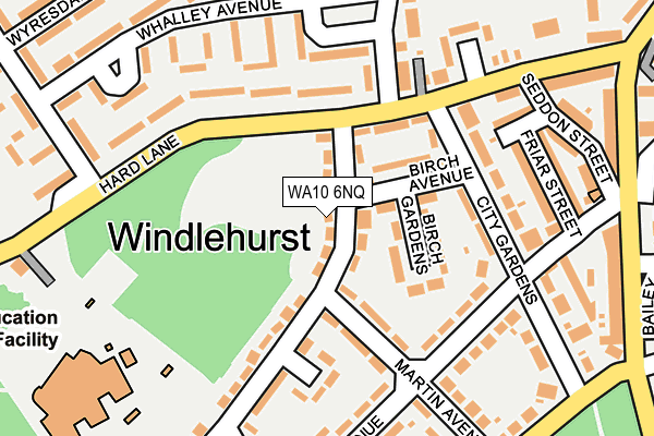 WA10 6NQ map - OS OpenMap – Local (Ordnance Survey) WA10 6NQ map - OS OpenMap – Local (Ordnance Survey)