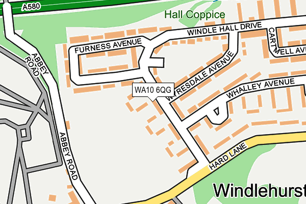 WA10 6QG map - OS OpenMap – Local (Ordnance Survey) WA10 6QG map - OS OpenMap – Local (Ordnance Survey)