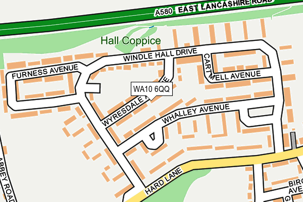 WA10 6QQ map - OS OpenMap – Local (Ordnance Survey) WA10 6QQ map - OS OpenMap – Local (Ordnance Survey)