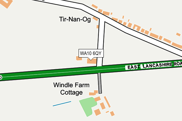 WA10 6QY map - OS OpenMap – Local (Ordnance Survey)