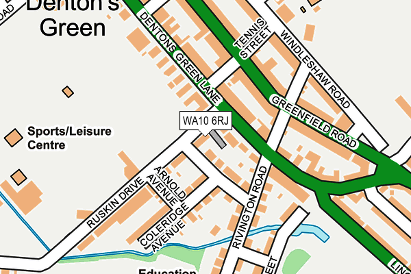 WA10 6RJ map - OS OpenMap – Local (Ordnance Survey) WA10 6RJ map - OS OpenMap – Local (Ordnance Survey)