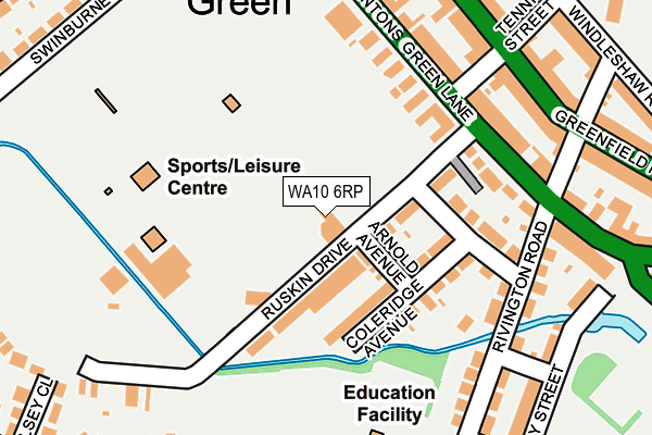 WA10 6RP map - OS OpenMap – Local (Ordnance Survey) WA10 6RP map - OS OpenMap – Local (Ordnance Survey)