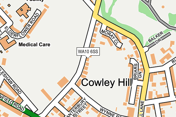 WA10 6SS map - OS OpenMap – Local (Ordnance Survey) WA10 6SS map - OS OpenMap – Local (Ordnance Survey)