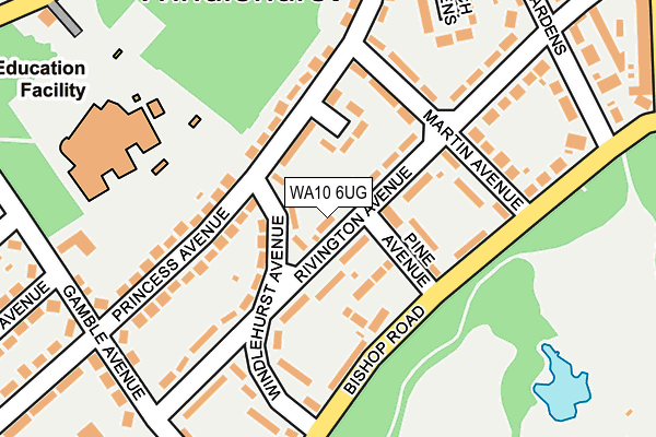 WA10 6UG map - OS OpenMap – Local (Ordnance Survey) WA10 6UG map - OS OpenMap – Local (Ordnance Survey)