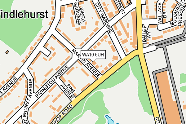 WA10 6UH map - OS OpenMap – Local (Ordnance Survey) WA10 6UH map - OS OpenMap – Local (Ordnance Survey)