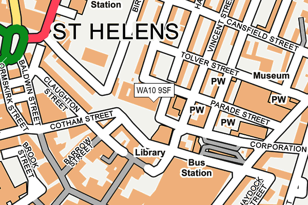 WA10 9SF map - OS OpenMap – Local (Ordnance Survey) WA10 9SF map - OS OpenMap – Local (Ordnance Survey)