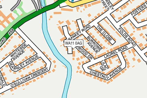 WA11 0AG map - OS OpenMap – Local (Ordnance Survey) WA11 0AG map - OS OpenMap – Local (Ordnance Survey)