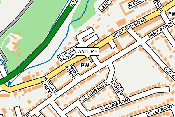 WA11 0AH map - OS OpenMap – Local (Ordnance Survey) WA11 0AH map - OS OpenMap – Local (Ordnance Survey)