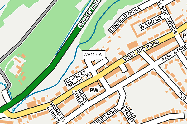WA11 0AJ map - OS OpenMap – Local (Ordnance Survey) WA11 0AJ map - OS OpenMap – Local (Ordnance Survey)