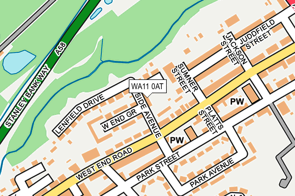 WA11 0AT map - OS OpenMap – Local (Ordnance Survey) WA11 0AT map - OS OpenMap – Local (Ordnance Survey)