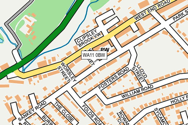 WA11 0BW map - OS OpenMap – Local (Ordnance Survey) WA11 0BW map - OS OpenMap – Local (Ordnance Survey)