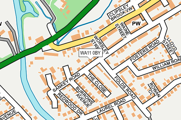 WA11 0BY map - OS OpenMap – Local (Ordnance Survey) WA11 0BY map - OS OpenMap – Local (Ordnance Survey)