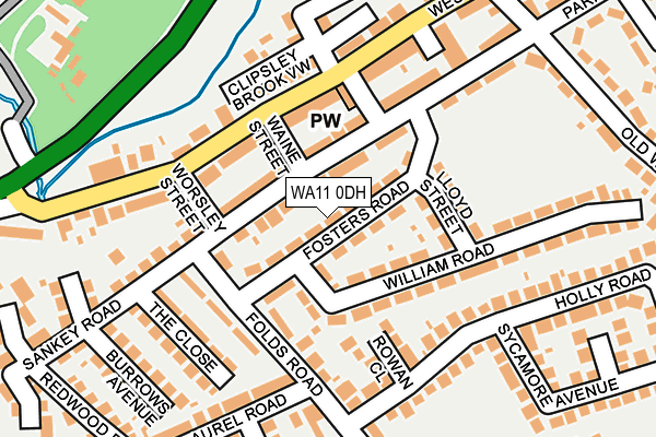 WA11 0DH map - OS OpenMap – Local (Ordnance Survey) WA11 0DH map - OS OpenMap – Local (Ordnance Survey)