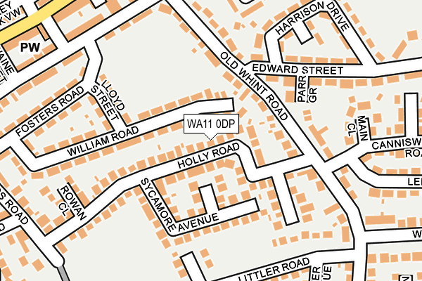 WA11 0DP map - OS OpenMap – Local (Ordnance Survey) WA11 0DP map - OS OpenMap – Local (Ordnance Survey)