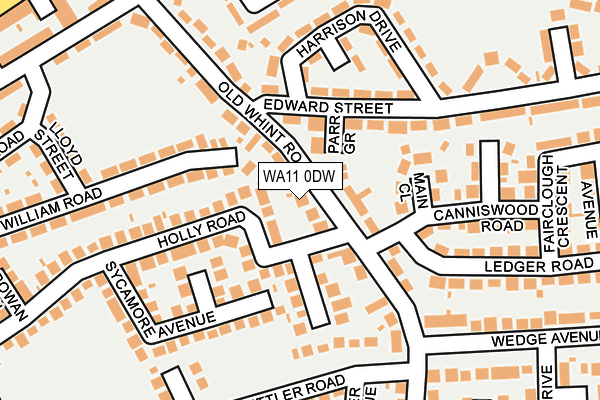WA11 0DW map - OS OpenMap – Local (Ordnance Survey) WA11 0DW map - OS OpenMap – Local (Ordnance Survey)