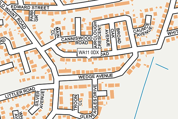 WA11 0DX map - OS OpenMap – Local (Ordnance Survey) WA11 0DX map - OS OpenMap – Local (Ordnance Survey)