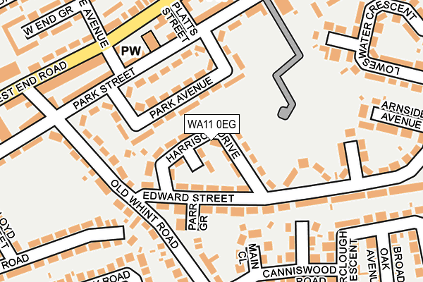 WA11 0EG map - OS OpenMap – Local (Ordnance Survey) WA11 0EG map - OS OpenMap – Local (Ordnance Survey)