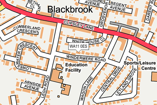 WA11 0ES map - OS OpenMap – Local (Ordnance Survey) WA11 0ES map - OS OpenMap – Local (Ordnance Survey)