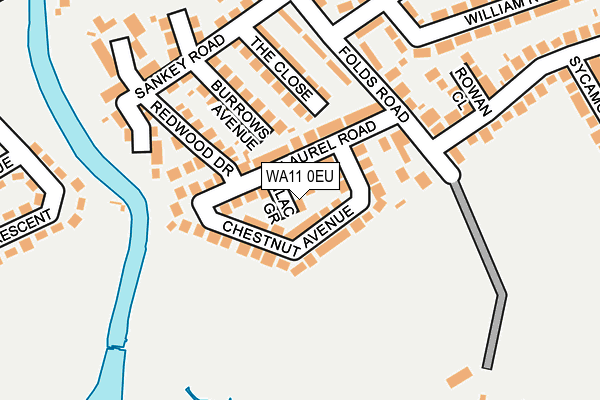 WA11 0EU map - OS OpenMap – Local (Ordnance Survey) WA11 0EU map - OS OpenMap – Local (Ordnance Survey)