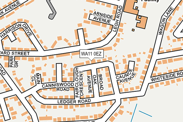WA11 0EZ map - OS OpenMap – Local (Ordnance Survey) WA11 0EZ map - OS OpenMap – Local (Ordnance Survey)