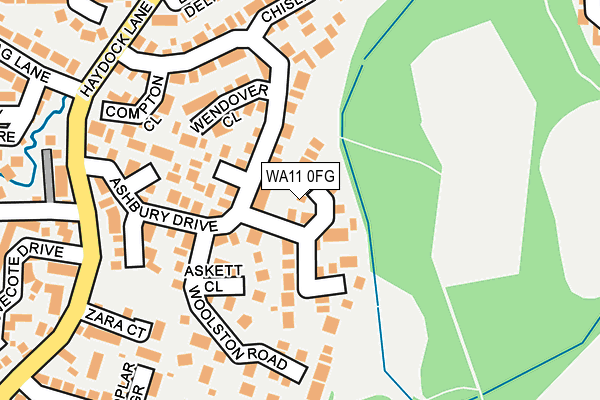 WA11 0FG map - OS OpenMap – Local (Ordnance Survey) WA11 0FG map - OS OpenMap – Local (Ordnance Survey)