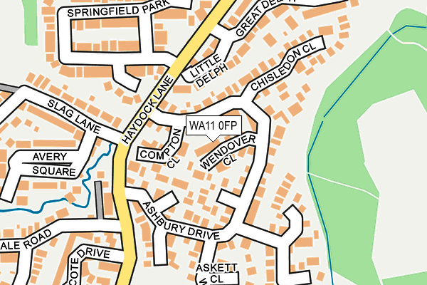 WA11 0FP map - OS OpenMap – Local (Ordnance Survey) WA11 0FP map - OS OpenMap – Local (Ordnance Survey)