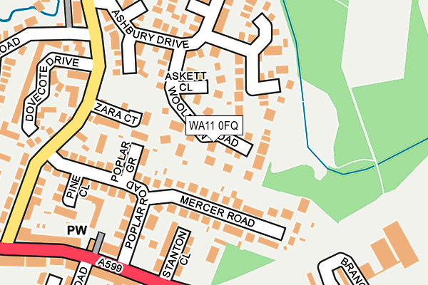 WA11 0FQ map - OS OpenMap – Local (Ordnance Survey) WA11 0FQ map - OS OpenMap – Local (Ordnance Survey)