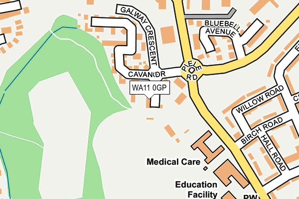 WA11 0GP map - OS OpenMap – Local (Ordnance Survey) WA11 0GP map - OS OpenMap – Local (Ordnance Survey)