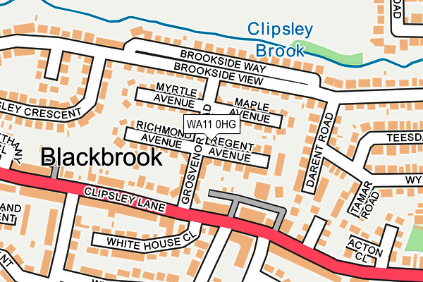 WA11 0HG map - OS OpenMap – Local (Ordnance Survey) WA11 0HG map - OS OpenMap – Local (Ordnance Survey)