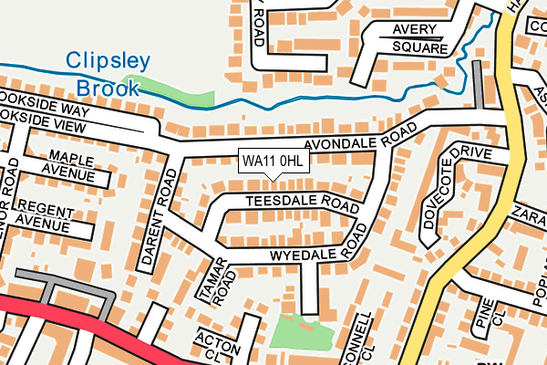 WA11 0HL map - OS OpenMap – Local (Ordnance Survey) WA11 0HL map - OS OpenMap – Local (Ordnance Survey)