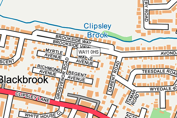 WA11 0HS map - OS OpenMap – Local (Ordnance Survey) WA11 0HS map - OS OpenMap – Local (Ordnance Survey)