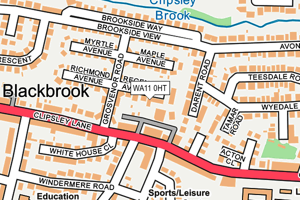 WA11 0HT map - OS OpenMap – Local (Ordnance Survey) WA11 0HT map - OS OpenMap – Local (Ordnance Survey)