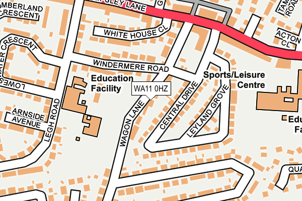 WA11 0HZ map - OS OpenMap – Local (Ordnance Survey) WA11 0HZ map - OS OpenMap – Local (Ordnance Survey)