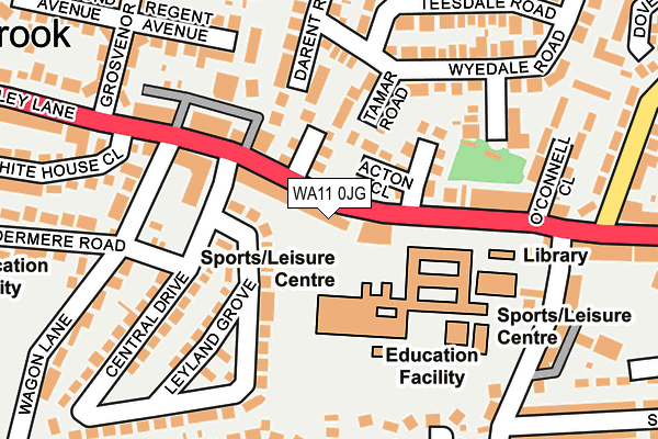 WA11 0JG map - OS OpenMap – Local (Ordnance Survey) WA11 0JG map - OS OpenMap – Local (Ordnance Survey)